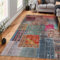 bamyum Denise Bedruckter Teppich Chenille-Druck Maschinell Hergestellt 200 x 300 cm, Teppich Wohnzimmer, Vintage Schlafzimmer, Antibakteriell Antirutschunterlage Küchenteppich Patchwork