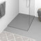 ARKEM Plato de Ducha SMC Gris 100x70 cm Plato Duchas Mampara De Ducha Abatible