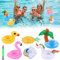 VFANDV Posavasos Piscina 6 Piezas, Portabebidas Piscina con Bomba Soporte Inflable para Bebidas Soporte Flotante de Baño Posavasos para Bebidas Juguetes para Piscina para Fiestas Vacaciones Baño