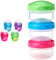 Sistema Snack Capsule To Go | with 2 Compartments & spork | 515 ml | Assorted Colours To Go Mini Bites Assorted Colours, 130 ml, Recyclable with TerraCycle®, 3 Count