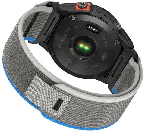 Armband für Fenix 8 51mm/Fenix 7X Pro, 26mm Nylon QuickFit Sport Armband für Fenix 7X/Fenix 6X/Fenix 6X Pro/Fenix 5X/Fenix 5X Plus/Fenix 7X Solar/Fenix 3/Fenix 3 HR/3 Sapphire/7X Sapphire Solar