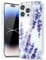 Svanove for iPhone 14 Pro Case Flower, Girly Cute Clear Floral Aesthetic Design, Slim Thin Transparent Hard Shell Plastic Phone Case for Women Girls, Trendy Elegant Pattern, Purple Lavender