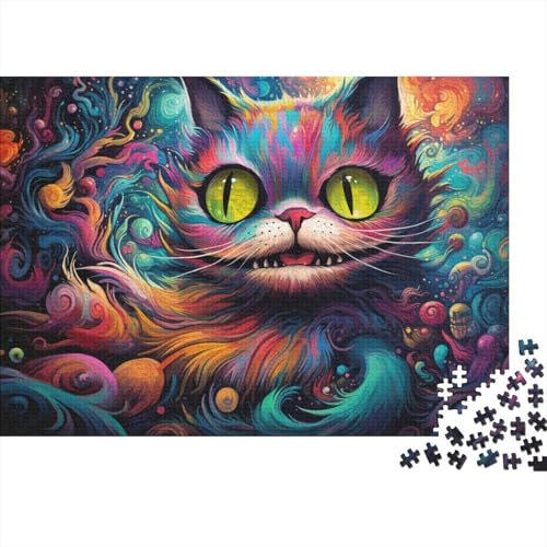 Puzzle für Erwachsene mit 1000 Teilen, Alice im Wunderland-Puzzle für Erwachsene, Holzpuzzle, tolles Geschenk für Erwachsene, 50 x 75 cm
