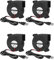 Lot de 4 ventilateurs USB 5 V 50 mm 5015 5 V USB 5 V Turbo à roulement à billes 50 x 50 x 15 mm pour boîtier d'ordinateur
