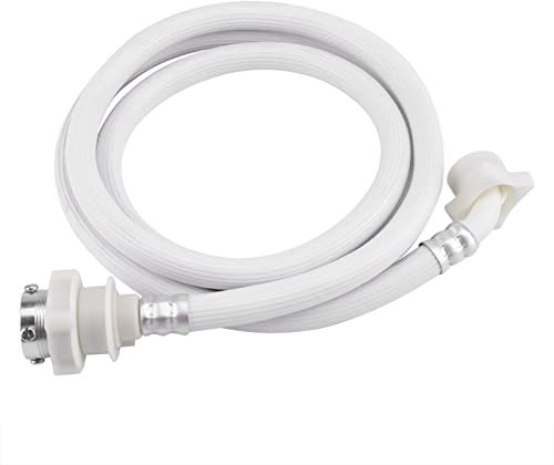 2m Washing Machine Water Inlet Hose,PVC Material Resistant,Flexible Connector Suitable for 15MM Faucets (2m / 6 6ft)