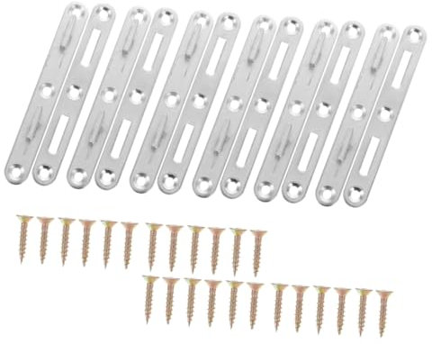 Cabilock 6sätze Bettgitterbefestigungen Schrauben Für Holzkopfteile Bettverbinder Und Bettrahmenbeschläge Zum Einfachen Anschluss Verschiedener Bettgitterhalterungen