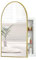 KEEPREAPER Spiegelschrank Bogen eingelassen, Badezimmerschrank mit Spiegel Arched, Badschrank hängend mit 3 Glas Einlegeböden für Badezimmer modern,50x12x76cm, (Golden)