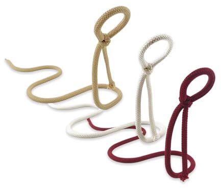 Longing Home Weinflaschenhalter 3PCS, Lasso Weinflaschen-Halter, Flaschenhalter Dekoration, Weinregale in Weiß, Khaki und Weinrot, für Rotwein, Getränke, Likörflaschen