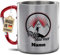 Tassendruck Edelstahl-Tasse mit Name selbst gestalten - Gipfelstürmer - Geschenk für Wanderer, Bergsteiger, Kletterer - Personalisiertes Geschenk, Karabiner-Tasse, 280 ml
