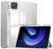 Funda para tablet inteligente de tres pliegues compatible con Xiaomi Pad 6/Pad 6 Pro de 11 pulgadas 2023, funda delgada transparente de TPU con soporte para lápices, funda a prueba de golpes,