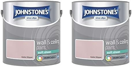 Johnstone's Wall and Ceiling Soft Sheen Emulsion Paint - Ballet Slipper 2.5L (Pack of 2)