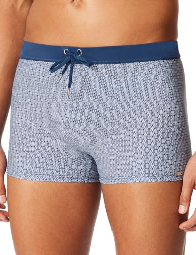 Schiesser Herren Badehose mit Bein Badeshorts enganliegend Single Jersey - Aqua