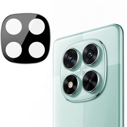 Techsuit Kameraschutzglas für Xiaomi Redmi Note 14 Pro 5G, Poco X7 Gehärtetes Glas mit 9H Härte, Kristallklar, Kratzfest, Anti Fingerabdruck, Einfache Installation, Full Camera