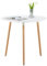 EGGREE Ronde Table Salle à Manger Scandinave Table de Cuisine 80 x 80 CM Blanche