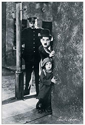 Artopweb TW22282 Charlie Chaplin Dekorative Paneele, MDF, Multifarbiert, 60x90 Cm