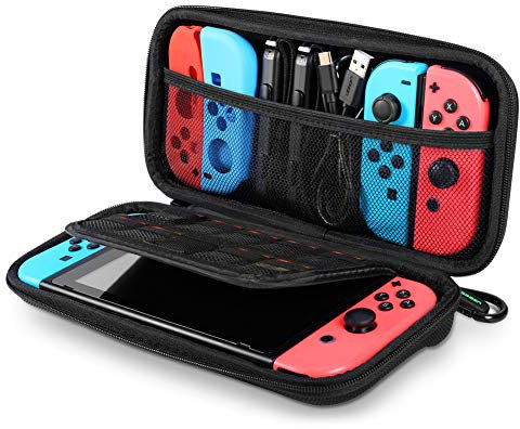 UGREEN Carrying Case Compatible for Nintendo Switch, Hard Shell Travel Case Protective Cover Bag with 9 Game Cartridges Ca...
