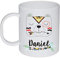 Kembilove Tazas Desayuno de Plástico Infantiles – Taza Personalizada Infantil Niños – Regalo Vuelta al Cole – Diseño Oso
