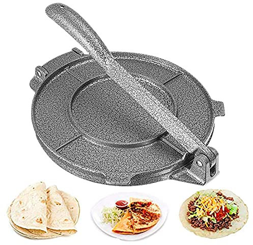 Caiqinlen Gofrera Cecotec, Máquina para Hacer Tortillas Prensa de Tortilla de maíz Resistente y Duradera de Hierro Fundido Multifuncional, Antiadherente fácil de Limpiar para Restaurante, Acc