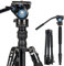 SIRUI Alluminio Video Treppiede per Videocamera Traveler VA, 159cm Treppiedi da Viaggio e 164.5cm Monopiede con Testa Fluida VA-5, Reflex Cavalletto Fotografico per Videocamera, Carico Massimo 5KG