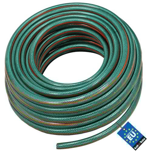 KOTARBAU® Gartenschlauch 1 50m 4-lagig Verstärkt Grün Professionell zum Gießen von Pflanzen