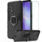 GKK DESCHE Coque pour Oppo Find X3 Lite avec Verre Trempé, Antichoc, Protection avec Anneau Support, Housse Bumper Case Cover - Noir