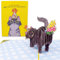 Dirty Pop Cards,Purr-fect 3D-Pop-Up-Karte, Katzenkonfetti, lustige Geburtstagskarte, Katze Mama oder Papa Bday Popup-Karten für Ehemann, Ehefrau, 1 Notizpapier, 1 Umschlag