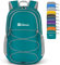 ZOMAKE Ultraleicht Faltbarer Rucksack 28L,Kleiner Rucksäcke Wasserdicht Wanderrucksack Packable Backpack für Damen Herren Outdoor Wandern(See Grün)