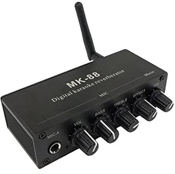 wiianoxd 5.0 Bluetooth decodificatore coassiale Home Outdoor Auto Ktv canto tv karaoke microfono riverbero decodificatore