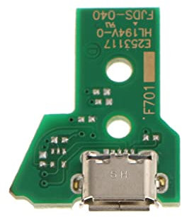 NATEFEMIN 1 x USB-Ladeanschluss, 12-polig, JDS-040, für PS4 Pro Controller, Spielzubehör