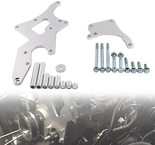VVORHSBELL LS Serpentinhalterung & Lichtmaschine Servolenkungspumpe Swap Umwandlung – kompatibel mit Chevrolet LS1 LS2 LS3 LS6 LS7 Motoren 4,8 l 5,3 l 6,0 l 6,2 l LKW- und SUV-Motoren