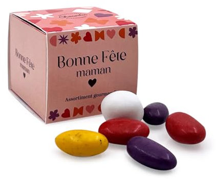 COFFRET NOVA ASSORTIMENT DE CHOCOLAT FETE DES MERES - CHOCOLAT BONNE FETE MAMAN 5.5X5cm