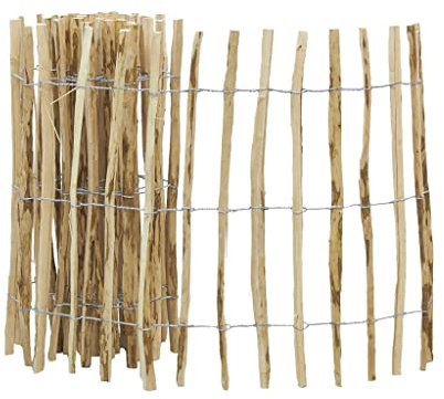 AUBRY GASPARD - Ganivelle Noisetier 90Hx500L cm - Espacement 7-8 cm - Enroulée - Idéale Bordure Jardin, Allée, Potager - Résistante Esthétique Extérieur