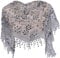 MAIRY Damen Mantilla Katholisch Schleier Spitze Kapelle Schleier Schal Stola Kopfbedeckung Kopftuch Schwarz Weiß für Katholischen Kirche Latin Mass kirchliche Hochzeit Braut DE138003