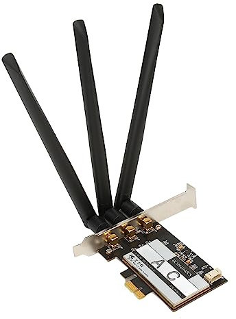 BCM943602CS PCIE WLAN Karte, 1750 Mbit/s Dualband Wireless Netzwerkadapter mit 3 Antennen, Bluetooth 4.0 WLAN Karte für Win10 11 für OS X