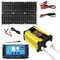 Kit de panneau solaire complet pour voiture - 300 W - Chargeur solaire avec 2 ports USB et affichage LED - Kit complet de panneau solaire avec batterie et onduleur pour maison et abri de jardin