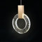 KRUIHAN Kronleuchter Kristall Modern,LED Kristall Deckenleuchte Pendelleuchte Gold,Hängelampe Schlafzimmer Wohnzimmer Hängeleuchte,Einer Ring Kristall Lampe