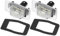 A ABSOPRO Car LED License Plate Light Assembly No.YL8Z13550AA for MAZDA MX-5 II (NB) 1998-2005 Plastic White Light (Set of 2)