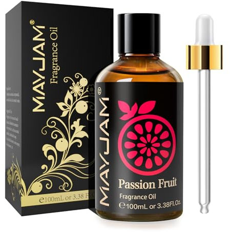 MAYJAM Huile Essentielle de Fruit de la Passion Vert 100ml, Huile de Parfumée de Qualité Supérieure pour Diffuseur d'Huiles Essentielles, Aromathérapie, Humidificateur