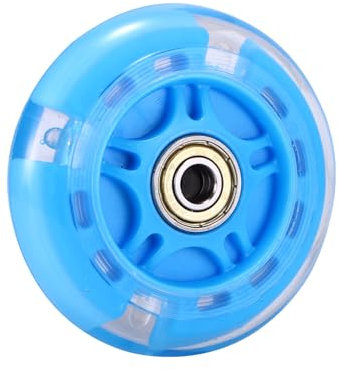 Stunt Scooter Reifen, Stunt Scooter Rollen 80mm mit 3 Blinkenden LED Leuchten, Scooter Räder mit ABEC 9 Lagern, Scooter Wheels 80mm für Alle Stunt Scooter mit 80mm Rädern