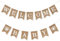 Welcome Baby Banner Girlande, Willkommen Baby Deko, Vintage Leinen Buchstaben Wimpelkette Flaggen für Zuhause Empfang Babyparty Geburtstag Dekoration