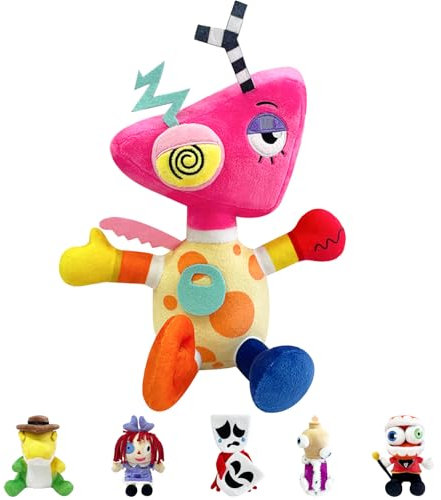 Pomni Jax Plush Digitaler Zirkus Plüschtier, The Digital Circus Plush Zooble, Zirkus Puppen, Plüsch Spielzeug, Pomni Plushies, Der Unglaubliche Digitale Zirkus Plüschtiere Lustige SittingBlockMan