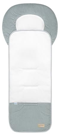 Odenwälder BabyNest Babycool-Auflage Kinderwagen, Buggy I Funktionsitzauflage für Sommer & Winter waschbar I Atmungsaktive Sitzeinlage waschbar I Sitzauflage