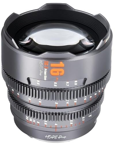 7atisans 16mm T2.1 Cine-Objektiv der Serie Super 35 Hope Prime für Kameras mit FX-Mount(Titan).