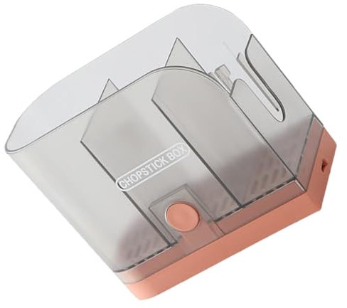 PRETYZOOM 1 Pc Support de Baguettes tenture Murale Porte-Couverts égouttoir Organisateur de Baguettes Range Couteaux Support Couteaux conteneur de Baguettes Cage à Baguettes Orange