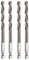 sourcing map 4pcs M35 High Speed Steel Cobalt Twist Drill Bit 6mm/0.24 Dia with Quick Change 1/4 Hex Shank Jobber Drill Bit for Metal, Steel, Copper, Aluminum, Zinc Alloy