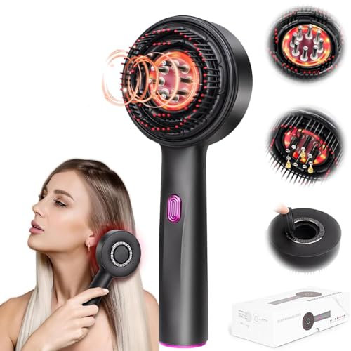 Elektrisch Kopfhaut Massagebürste, 2 in 1 Kopfhautmassagebürste, Kopfhaut Massagebürste, Shiatsu Haar Kopfhaut Massagegerät mit IPX7 wasserdicht, Elektrisches Massagegerät für Kopfhaut und Haar
