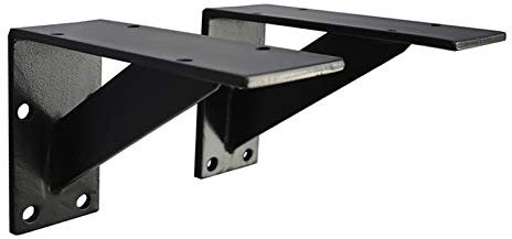 DQZRTUECA Heavy Duty Metal Shelf Brackets for Industrial Wall Hanging Support 60cm Floating Furniture Holder for Bathroom Closet Corner Brace(L 700mm x H 400mm)