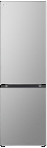 LG GBV5240APY Kühl-/Gefrierkombination, Klasse A, 387 L, No Frost, Flaschenregal, DoorCooling+, LINEARCooling, 59,5 x 203 x 67,5 cm – Silber [Energieklasse A]