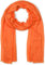 styleBREAKER Damen Schal Leicht & Transparent mit kurzen Fransen | Einfarbiges Halstuch für Frühling und Sommer | Weiches großes Schultertuch 188 x 100 cm, Farbe:Orange