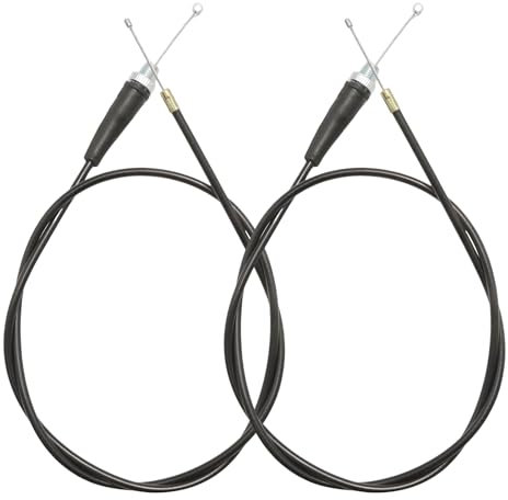MospdyGear 2PCS 110cm Motorcycle Throttle Cable, Universal Straight Throttle Wire for Mountain Motorcycle